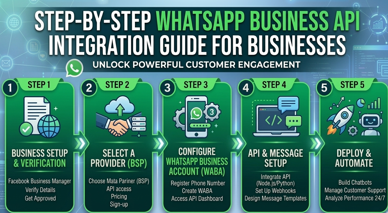 Step-by-Step WhatsApp API Integration Guide for Businesses