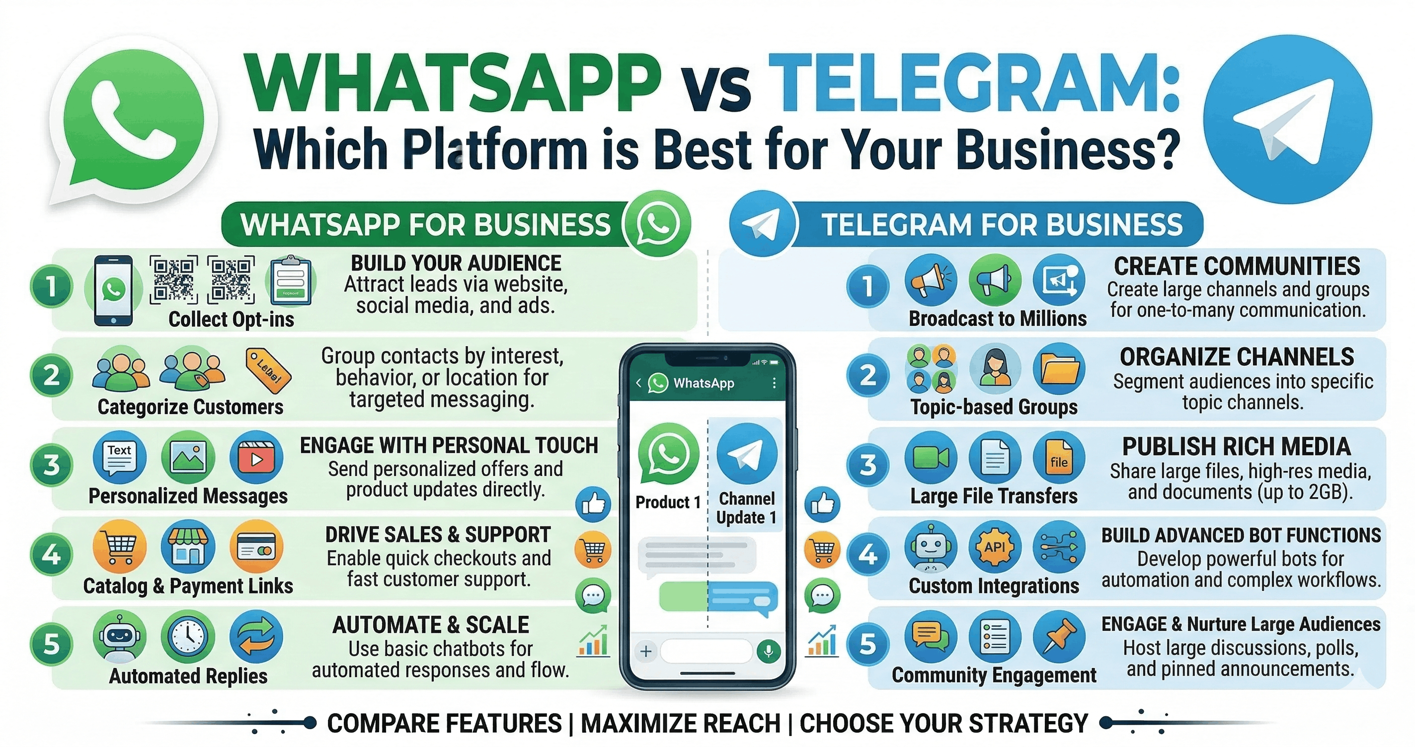 WhatsApp vs Telegram: Which Platform is Best for Your Business?